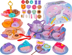 Kinder-Teeservice Magic Unicorn im Koffer – 48 Teile