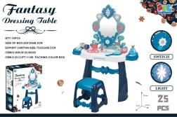 Interaktiver Kinderschminktisch mit Beleuchtung und Zubehör