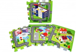 Weiche Schaumstoffblöcke – Stadt, 9 Stk (32 × 32 cm)