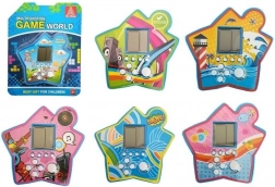 Taschen-Elektronikspiel in Sternform – Tetris blau