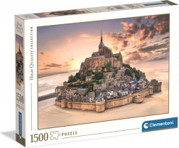 Puzzle mit 1500 Teilen – The Mont Saint-Michel Rising (Clementoni)