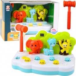 Lustiges Spiel mit Tierchen Whack-A-Mole mit Zähler