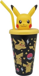 Kinder-Trinkflasche Pokémon 450 ml mit Strohhalm KiDS Licensing