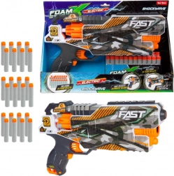 Schaumstoffpistole mit Sound und Munition