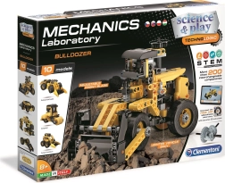 Clementoni Mechanik-Labor Bulldozer 10-in-1 – STEM Lernbaukasten