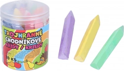 Bunte dreieckige Straßenkreiden 20 Stk.