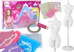 Kreatives Bastelset zum Gestalten von Puppenkleidern