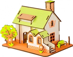 Woodcraft Holz-3D-Puzzle Grünes Haus