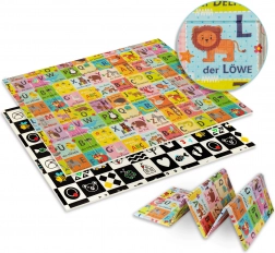 Humbi starke beidseitige XPE-Schaumspielmatte 120 × 180 mit deutschem Alphabet