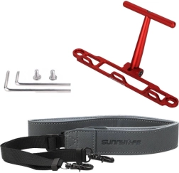 Halterung mit Gurt Sunnylife für DJI RC / RC 2 Controller rot