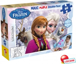 Frozen Puzzle Maxi 60 Elsa und Anna 70x50 cm 2-in-1