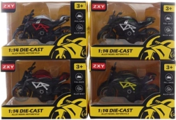 Metallmotorrad mit Rücklauf