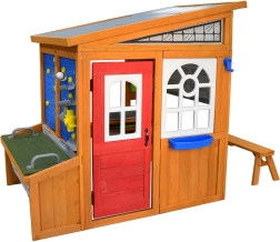 Kinder-Gartenhaus Hobby Workshop aus Holz