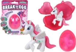 Magisches knisterndes Ei Einhorn rosa 6 cm