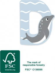 Holzbuchstabe D small foot