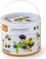 Holz-Konstruktionsbaukasten im Eimer, 48 Teile (3+)