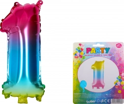 Regenbogen aufblasbarer Ballon Nummer 1