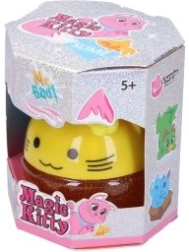 Formbarer Schleim mit Katzenmotiv und Glitzer 100 ml