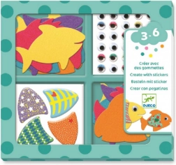 Sticker-Set Niedliche Fische von Djeco