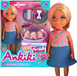 Woopie Royal Puppe mit Welpen und Zubehör