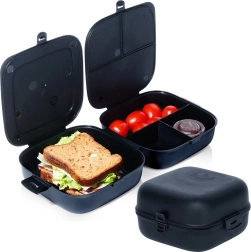 Geteilter Lunchbox 2×700 ml, schwarz