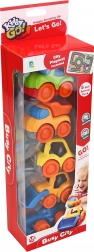 Kiddy Go! Set mit 5 Autos mit Stadt-Spielmatte