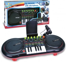 DJ-Mischpult mit Mikrofon