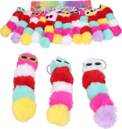 Bunte Schlüsselanhänger Raupe