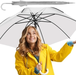 Transparenter weißer Automatikschirm