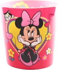 Pinkfarbener Mülleimer Minnie Mouse für Kinder
