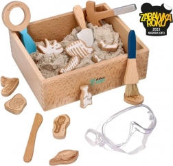 Set für kleine Archäologen mit kinetischem Sand