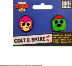 Brawl Stars Set mit Pins von Colt und Spike
