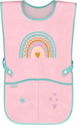 Kinder-Schürze Regenbogen rosa