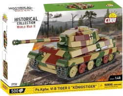 Modell des Panzers Tiger II Königstiger aus Kunststoffsteinen
