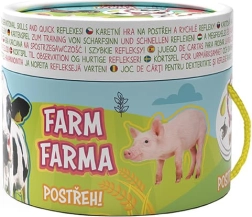 Aufmerksamkeits-Kartenspiel FARMA mit Malvorlage