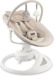 Elektrische Babywippe MoMi Pearl, beige