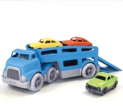 Green Toys Autotransporter – doppelstöckiger Transporter aus recyceltem Kunststoff
