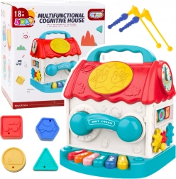 Interaktiver Lernwürfel in Hausform für Kinder