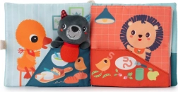 Stoffbuch mit Fingerpuppe – Wolf Ludwig lernt essen