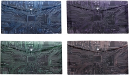 Kunststoffhülle mit Druckknopf 35 × 25 cm mit Mainboard-Motiv