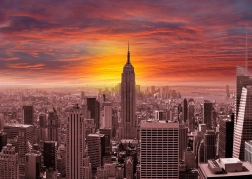 Genießen Sie Puzzle Sonnenuntergang über die Skyline von New York 1000 Teile