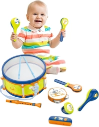 PLEJO-Trommel mit Musikinstrumenten