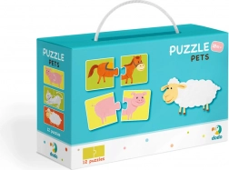 Puzzle Duo Tiere - 12x 2 Teile