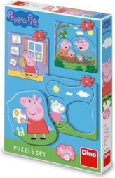 Puzzleset Peppa Pig: Familie 3–5 Stücke für Kleinkinder