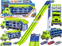 Autotransporter mit Startrampe und 3 Autos