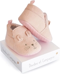 Geschenkset – erste Schühchen 0–6 Monate, rosa