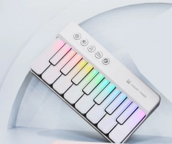 Weißes Musik-Mini-Klavier für Kinder