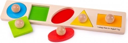 Holzpuzzles mit Formen zum Einlegen Bigjigs Baby