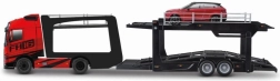 Bburago Street Fire Lkw mit Auflieger Volvo FH16 und Land Rover LRX Concept 1:43