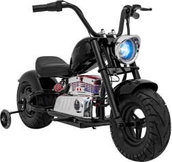 Elektrisches Kinder-Motorrad Chopper Warrior – schwarz